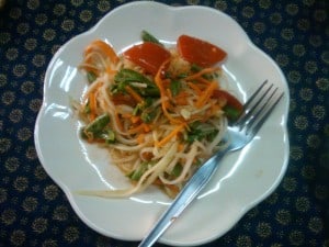Som Tam - Spicy papaya salad Thai Food
