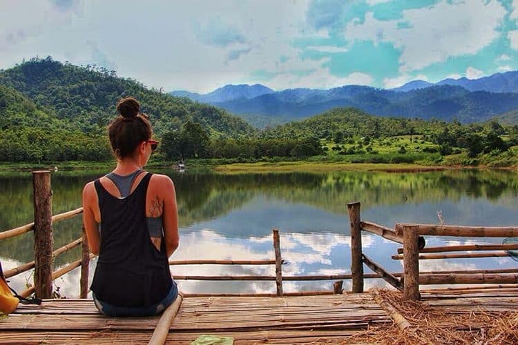 Pai. Huay Dimi Lake in Thailand.