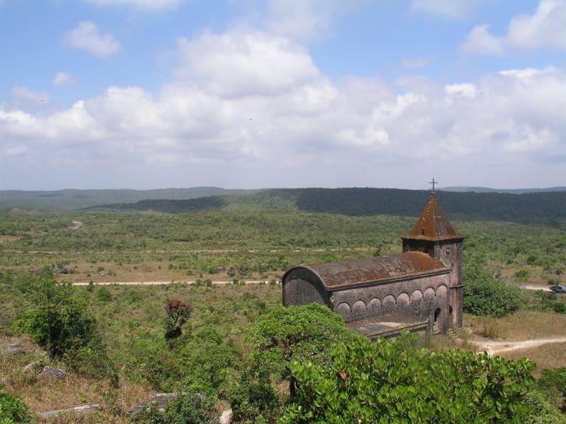 Beautiful landscape of Bokor Hill in Cambodia