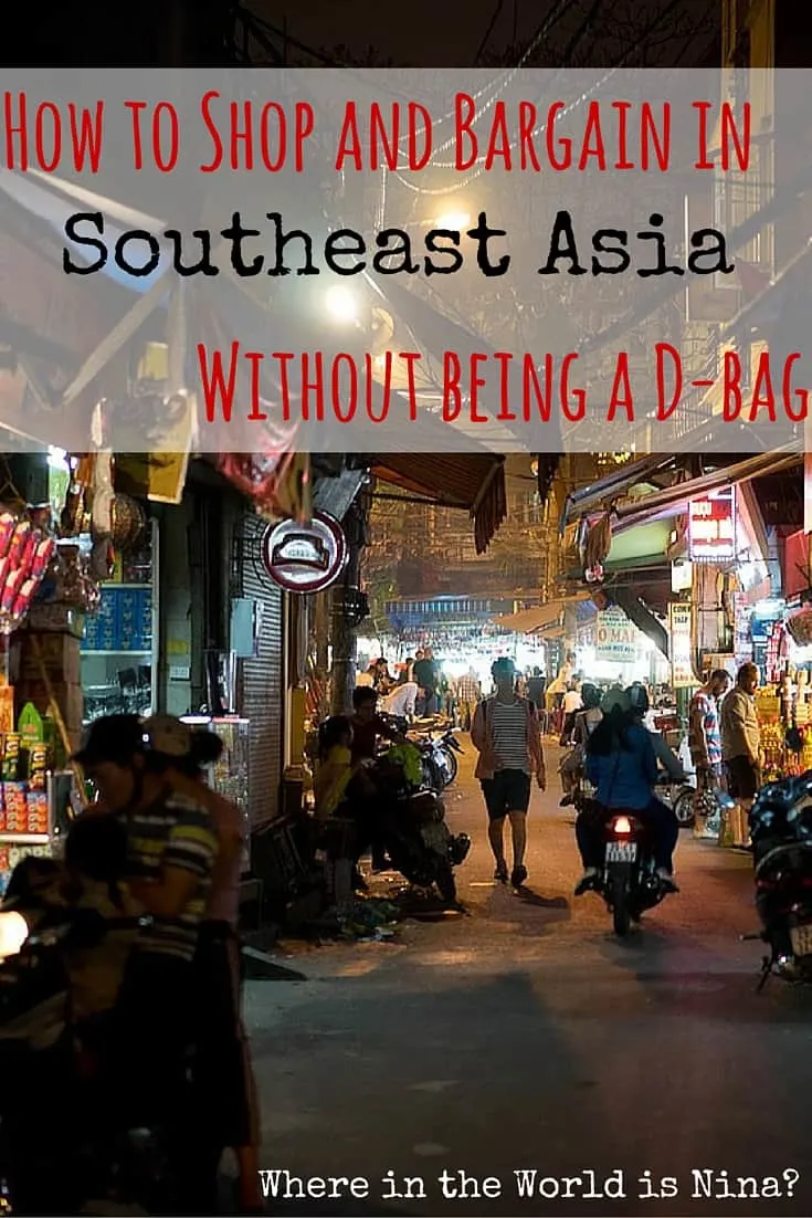 shopping and bargaining in se asia