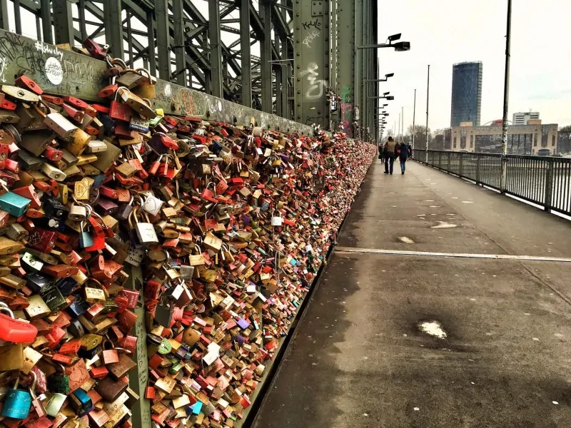 The locks of love around Cologne