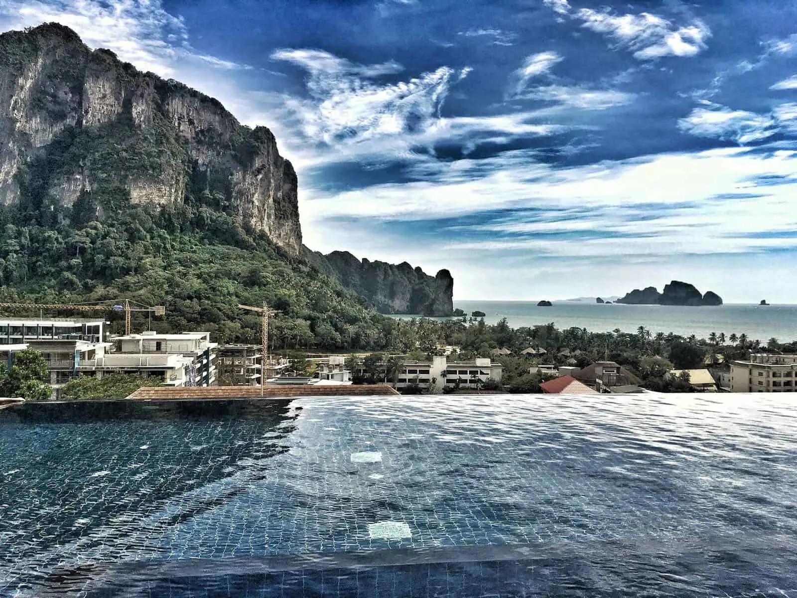The infinity pool at Ao Nang Cliff Beach Resort is stunning.