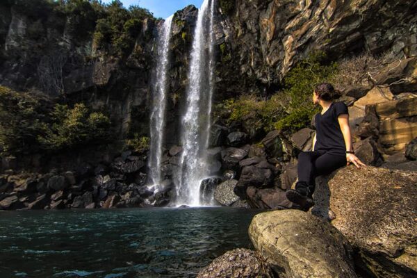 Jeongbang Waterfalls Things To Do In Jeju road trip