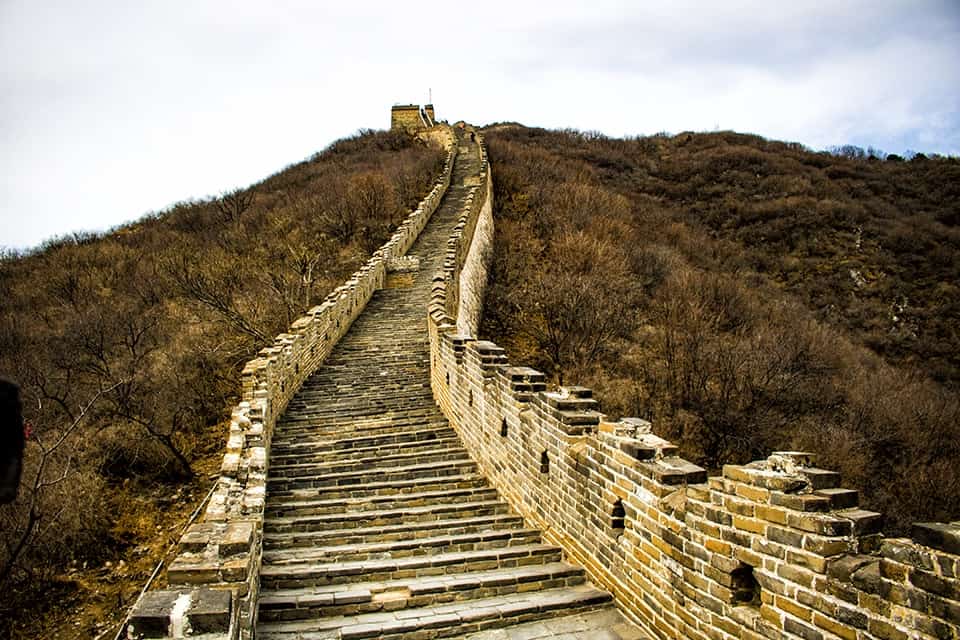 Great Wall at Mutianyu is less crowded