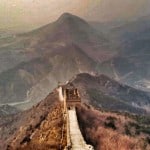 aesthetically pleasing section of the Great Wall of China