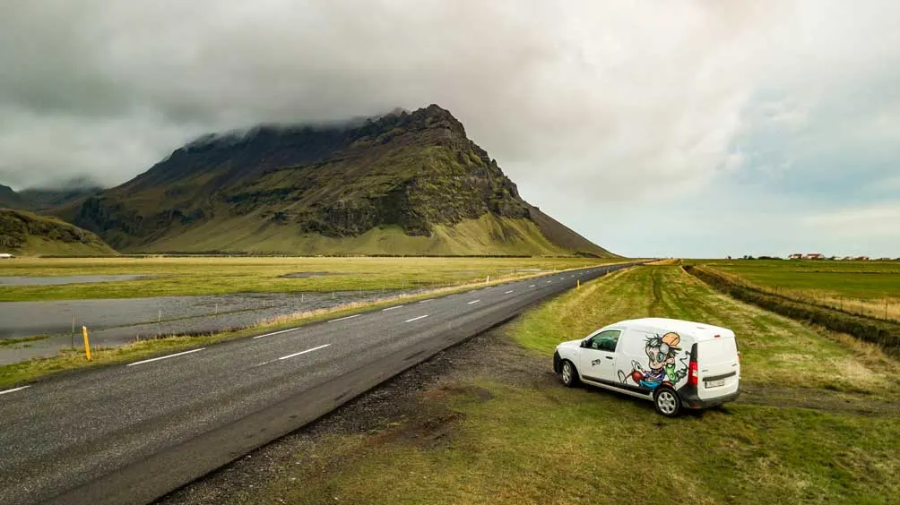 the cheapest campervan in iceland is at kuku campers