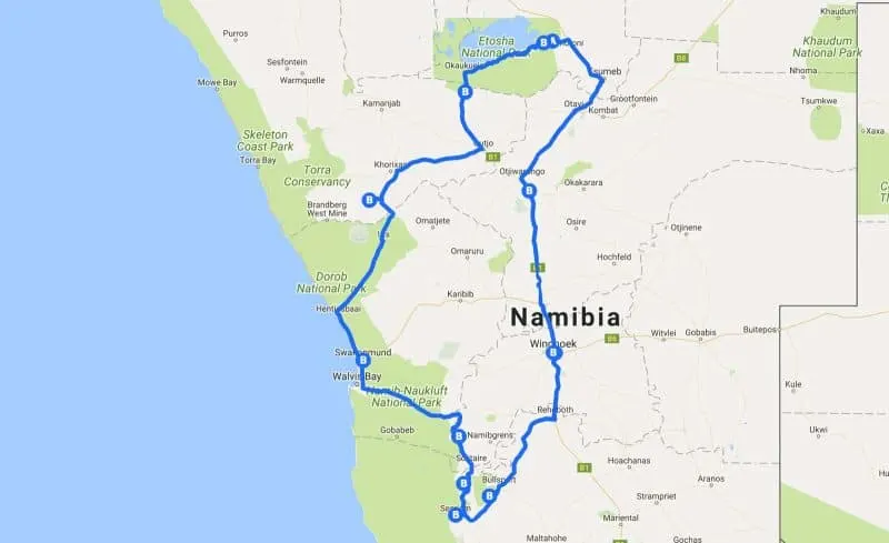 Our 2-week road trip to Namibia