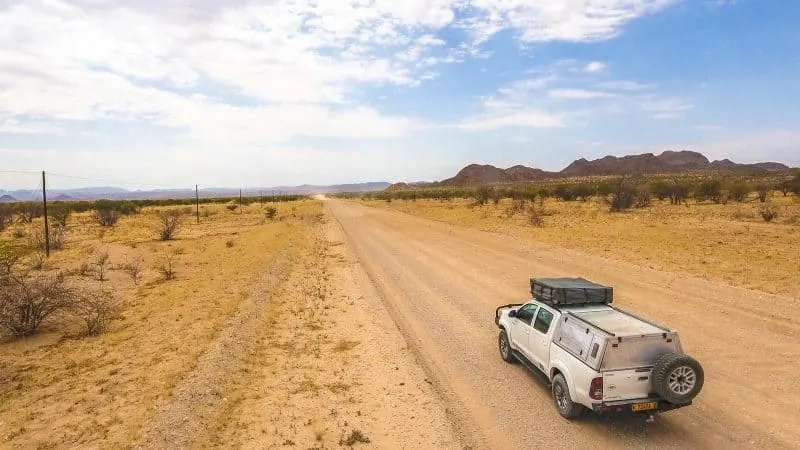 Namibia has an awesome car driving experience