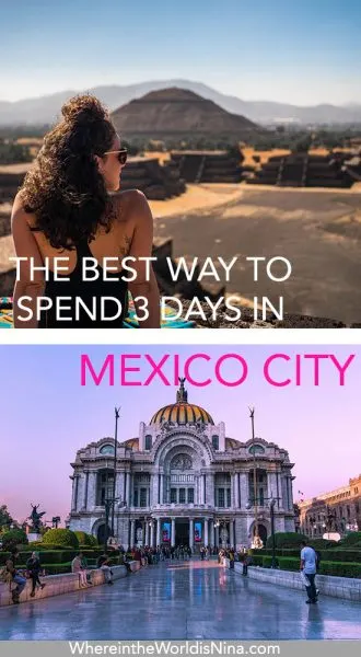 3 days in Mexico City pin