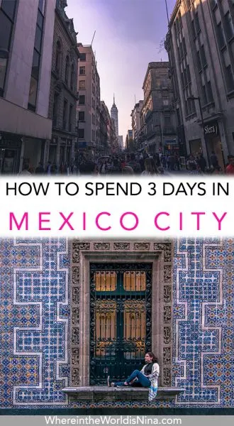 Mexico City itinerary pin
