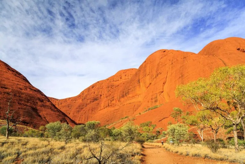 Discover the outback hiking at Kata Tjuta National Park.