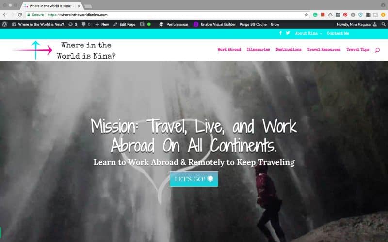 A website about how to get paid work abroad