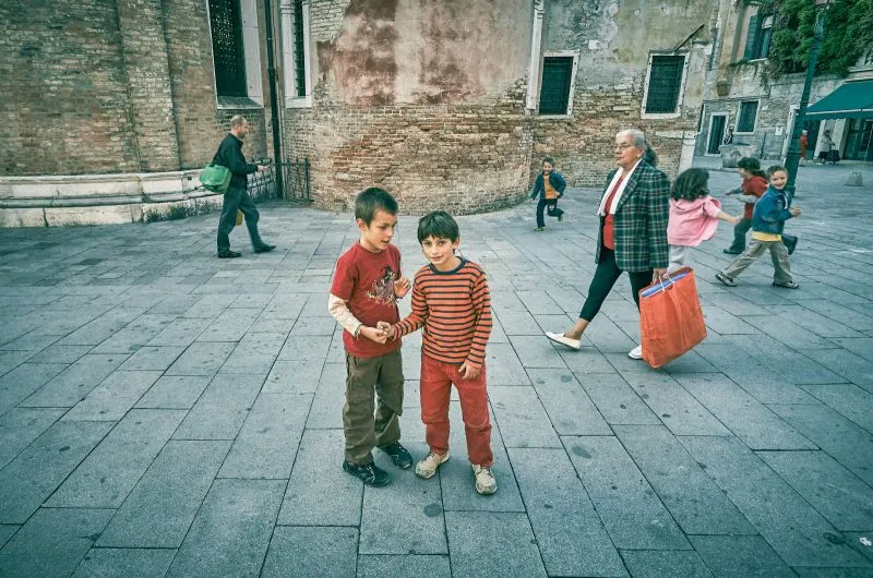 children on the street