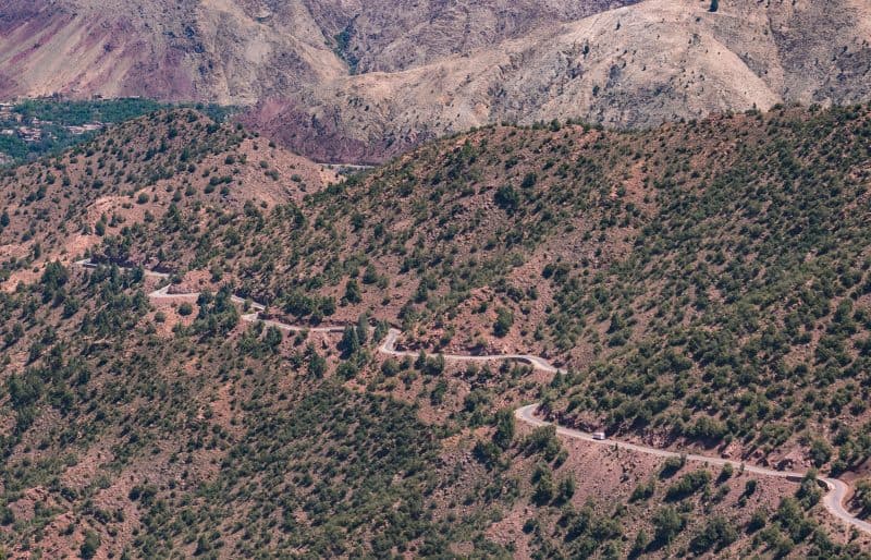 Tizi is a mountain pass in Morocco and one of the best things to do in Morocco.