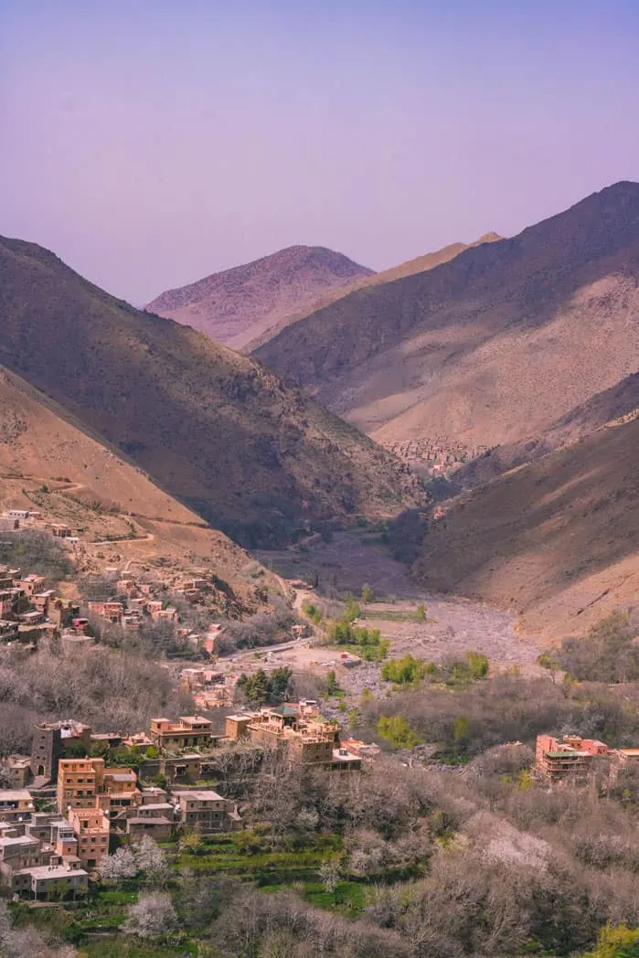 Views trekking around Toubkal National Park.