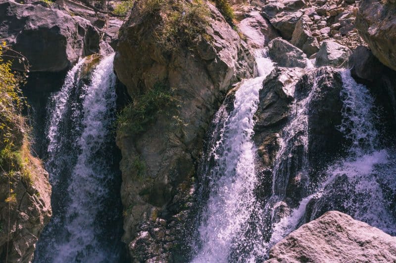 A waterfall in Imlil