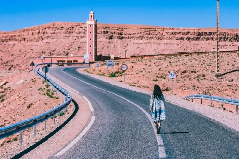 Ouarzazate roads is one of Morocco's most beautiful places.