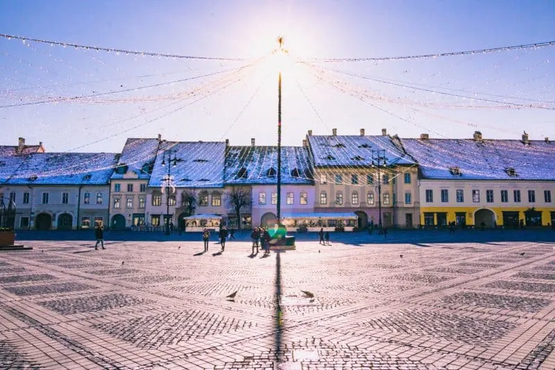 Sibiu town - A cute town to visit as a thing to do in Transylvania