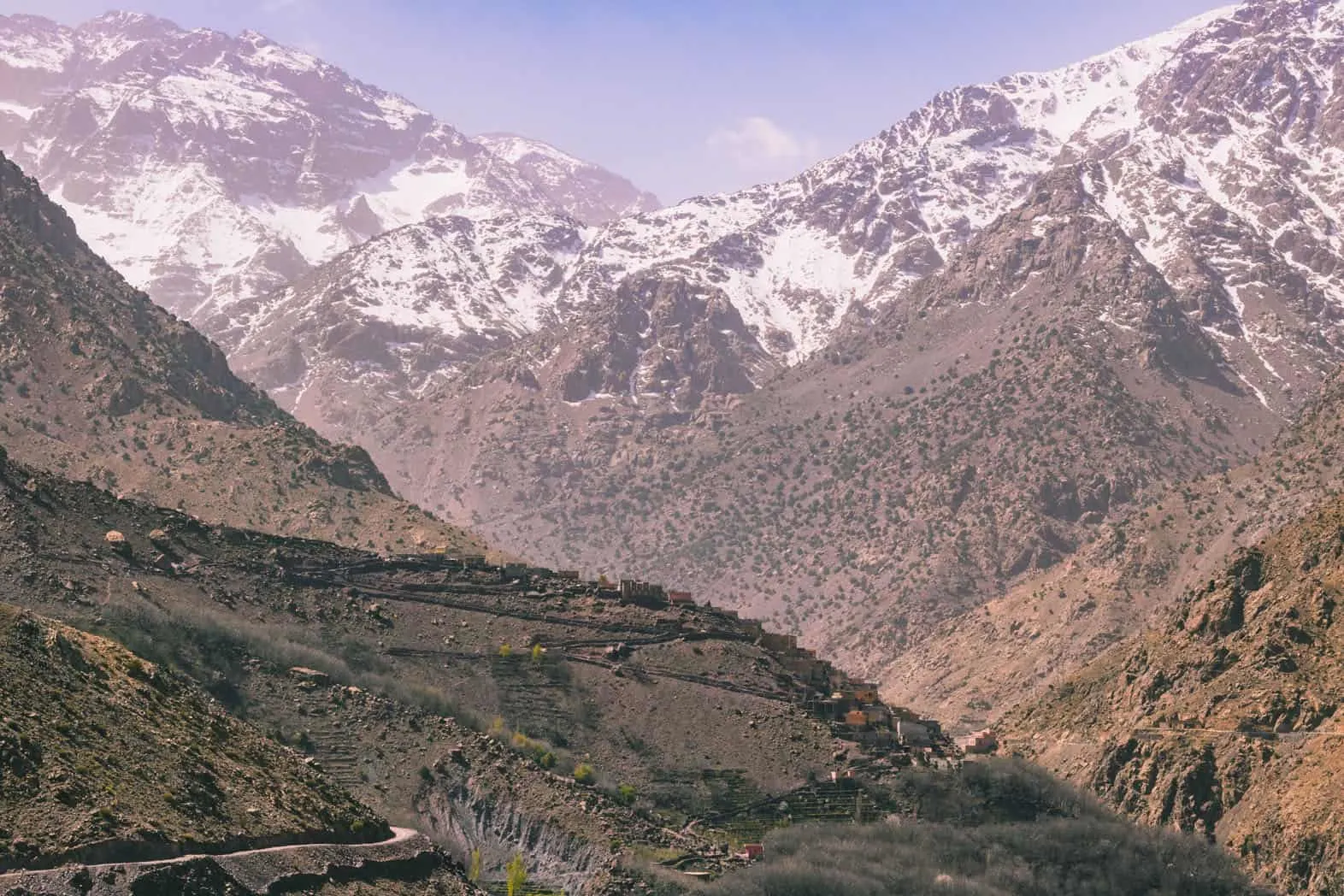 Trekking around Imlil at Toubkal National Park.