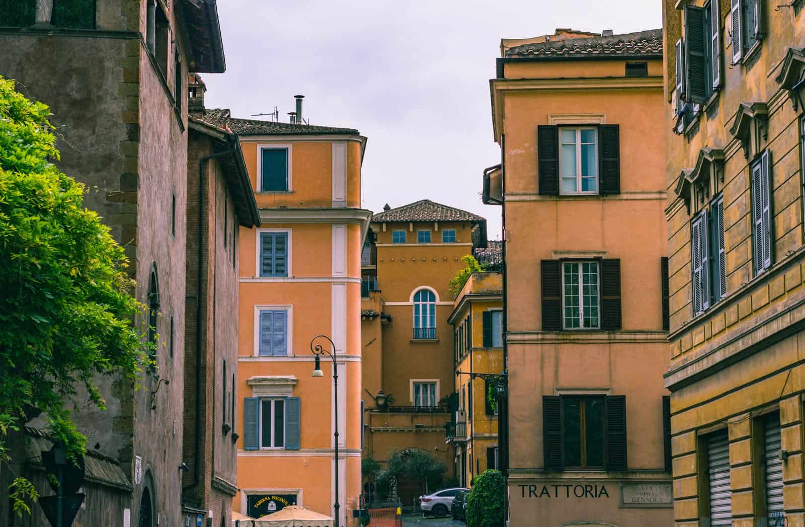 Do a Rome guide tour of Trastevere or walk around yourself.