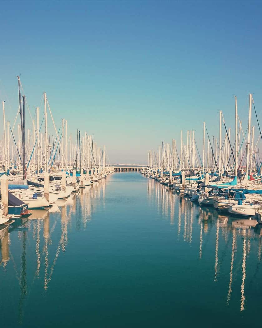 Superyacht docks