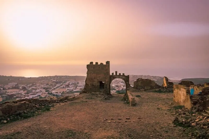 Mirleft sunset at Spanish Fort