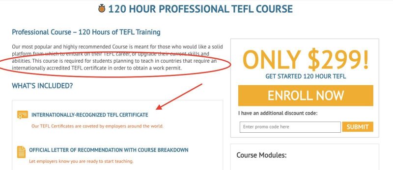 You need to do the 120-hour online TEFL course