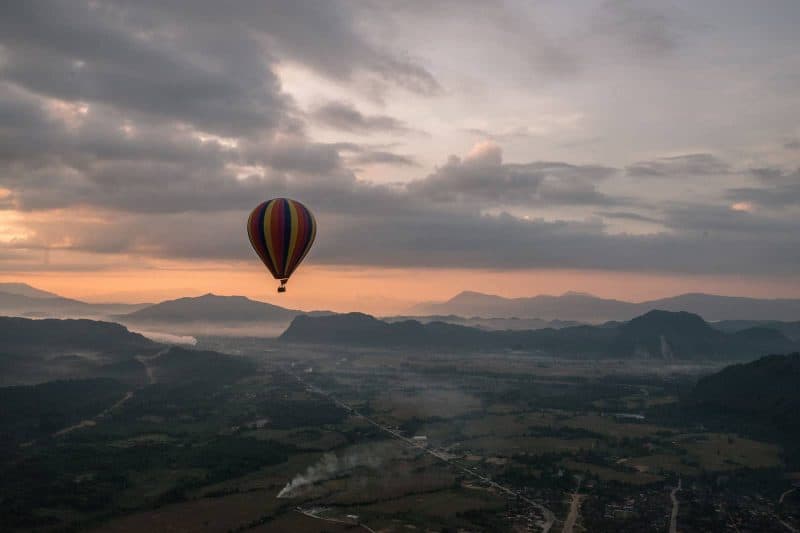 Balloon ride tour Laos