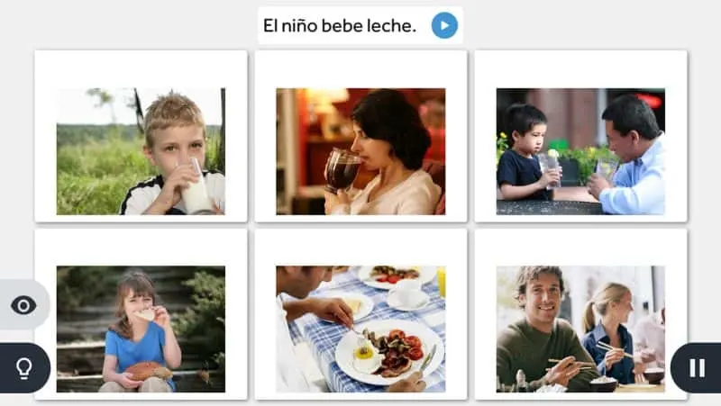 Rosetta Stone app in Spanish