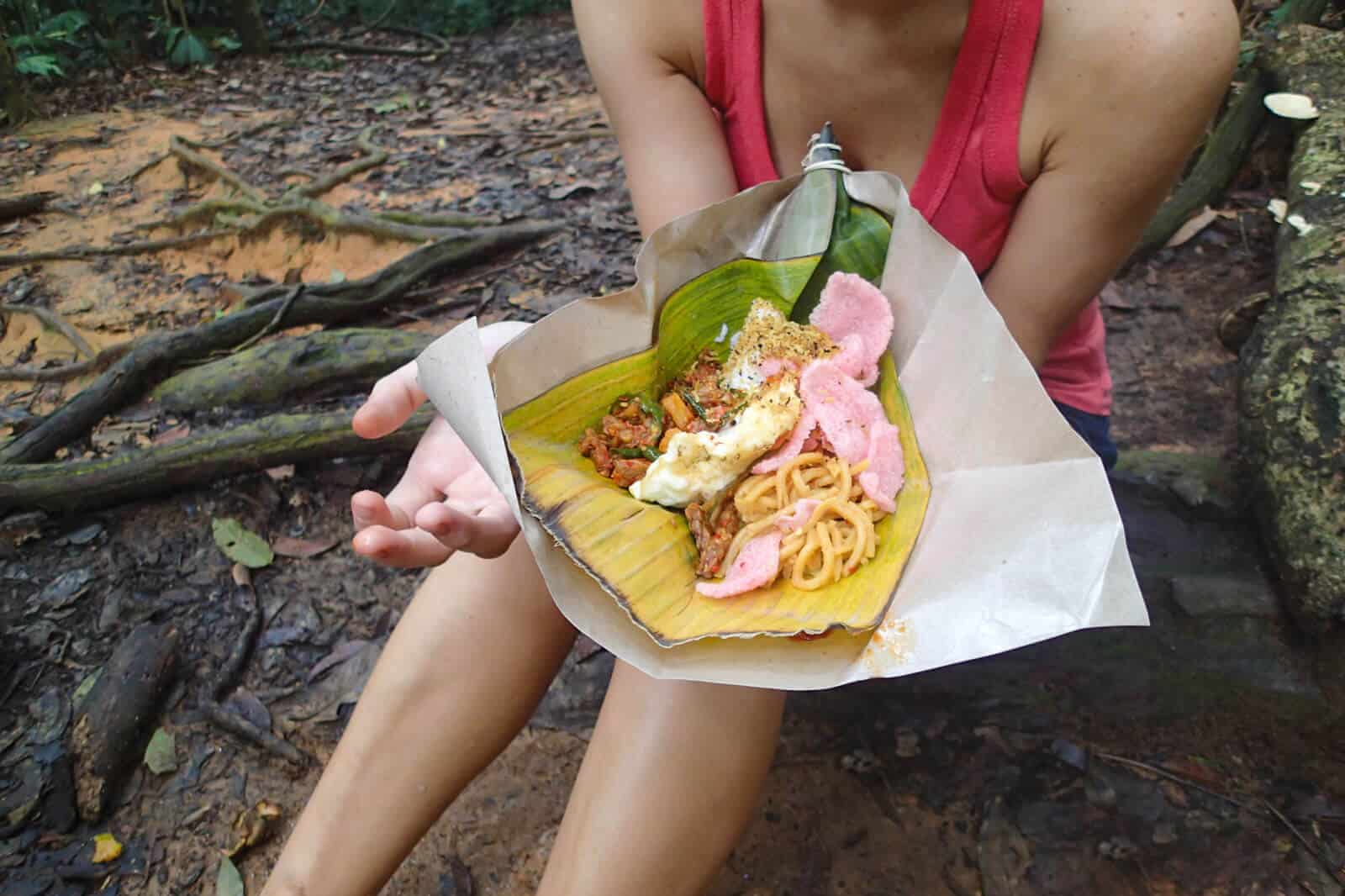 bukit lawang trek lunch