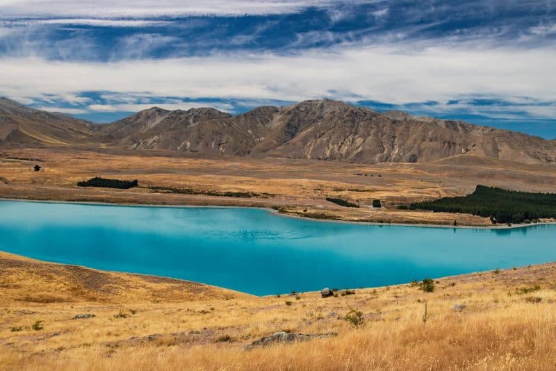 Mount John Trail, with good views of the blue lake  - one of the best things to do in Lake Tekapo