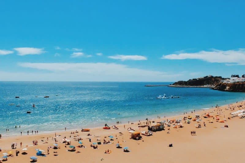 Beach in Albufeira Portugal