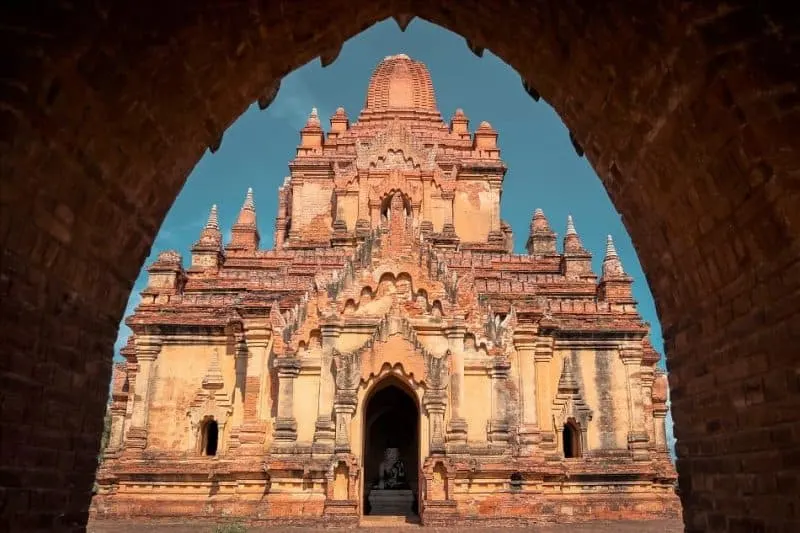 Myauk Guni temple Bagan Myanmar