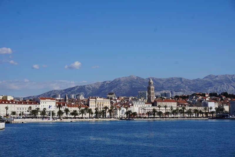 The harbor in Split, Croatia