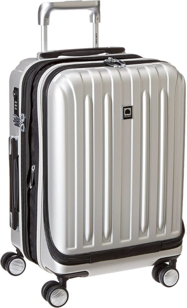 Delsey Paris titanium hard side luggage is compact!