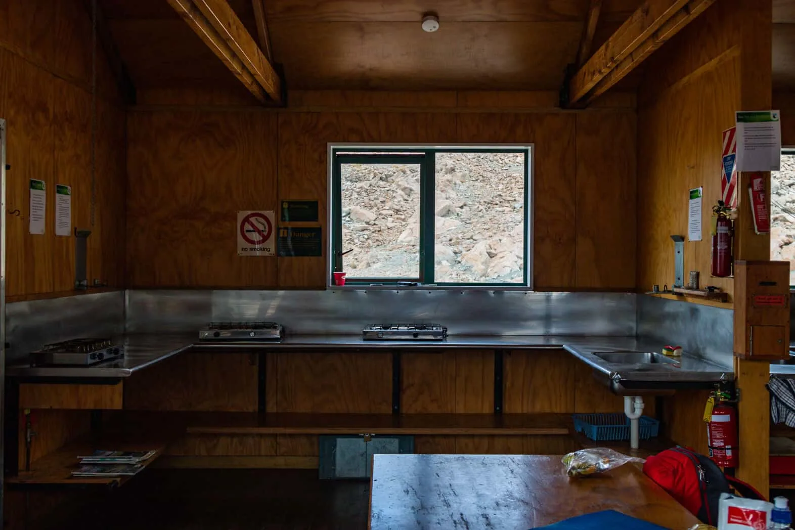 Kitchen in Mueller hut