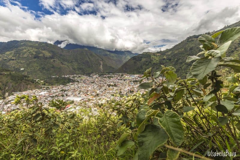 Baños view of the city