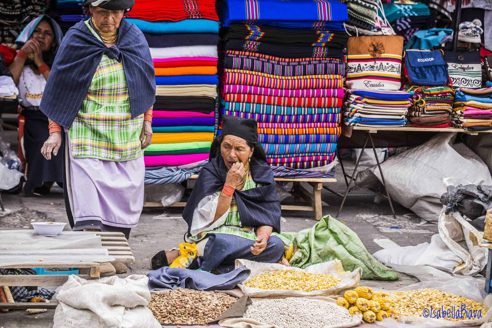 Otavalo market goods