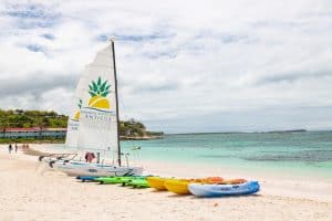 Pineapple all-inclusive Antigua sail kayak