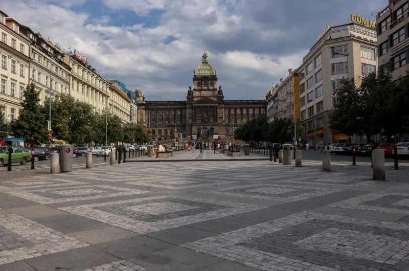 Wenceslas square national museum
