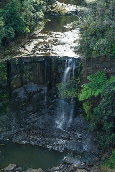Waitakere ranges Mokoroa Piha waterfall