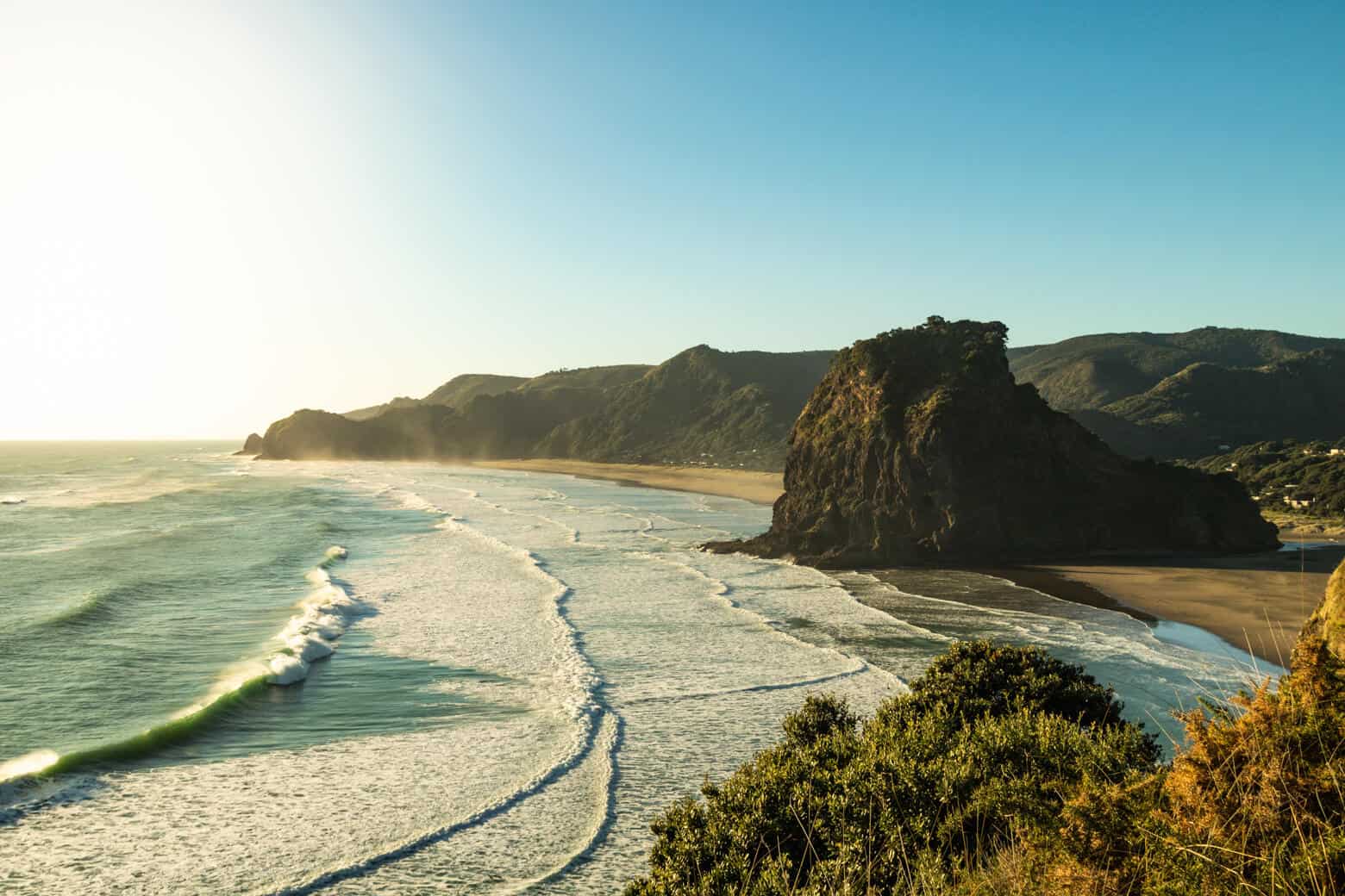 Piha & Waitakere Ranges Walks, Waterfalls, and Beaches—New Zealand