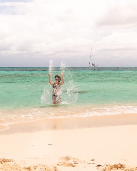 sandy island Anguilla splash