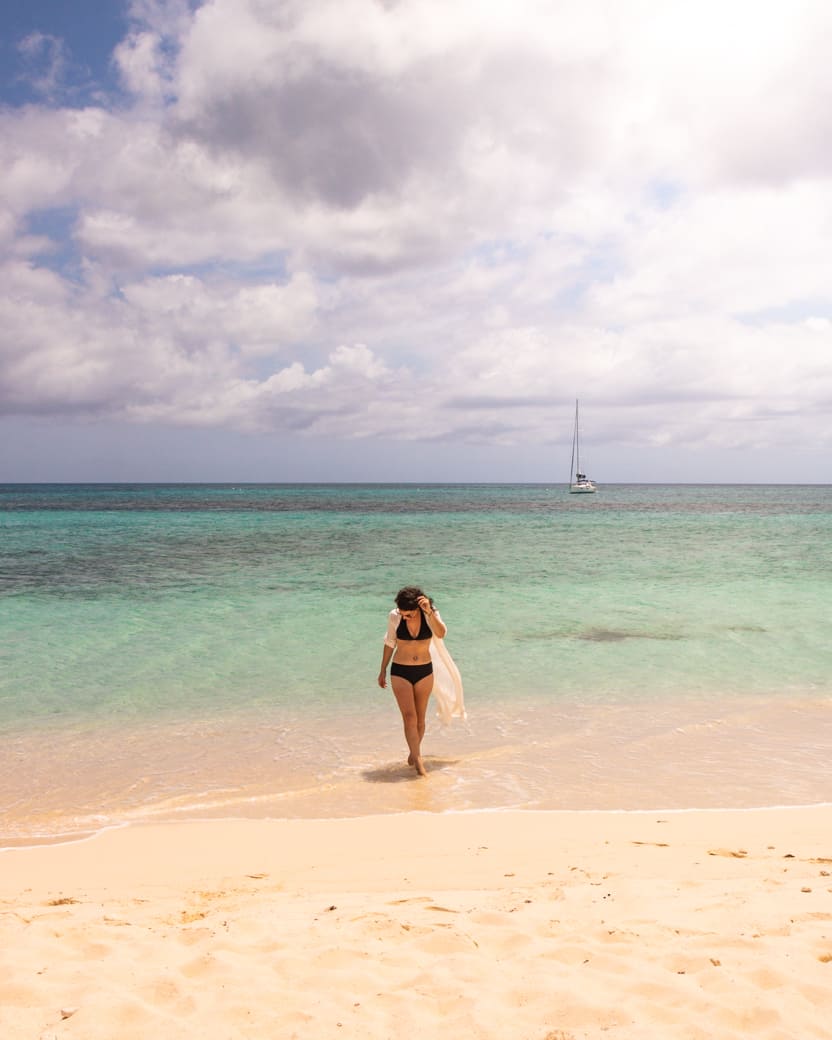 Sandy island beach Anguilla
