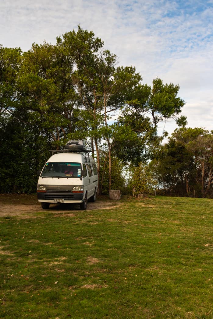 Totaranui campervan site New Zealand