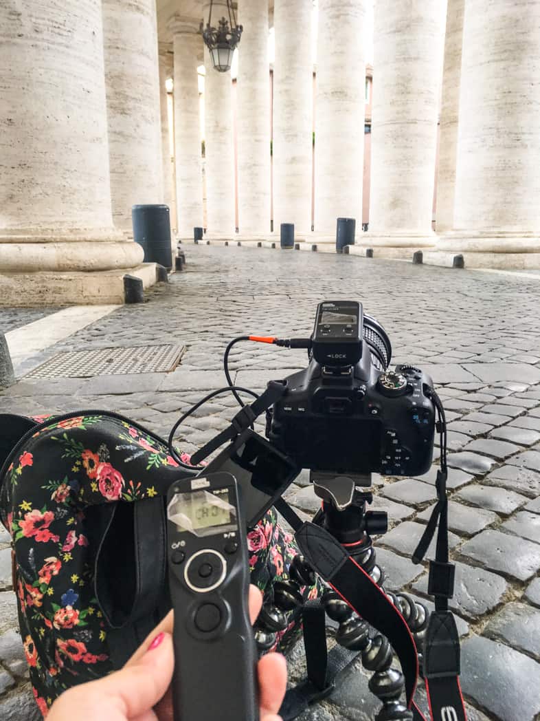 Flexible tripod in Rome