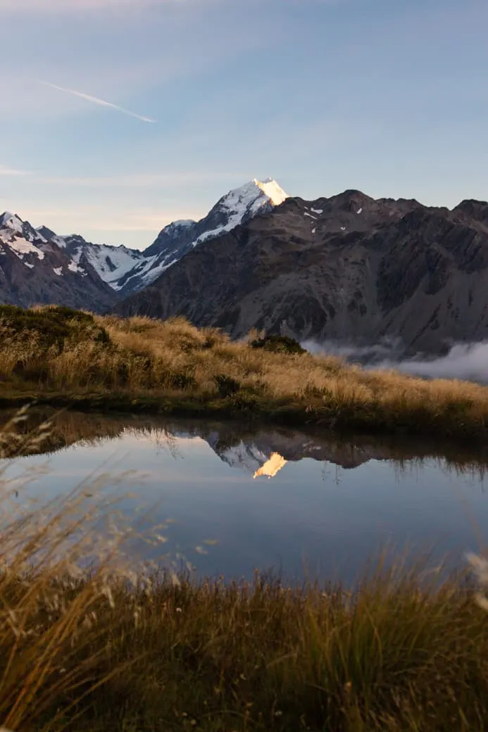 Mount Cook reflection, New Zealand
