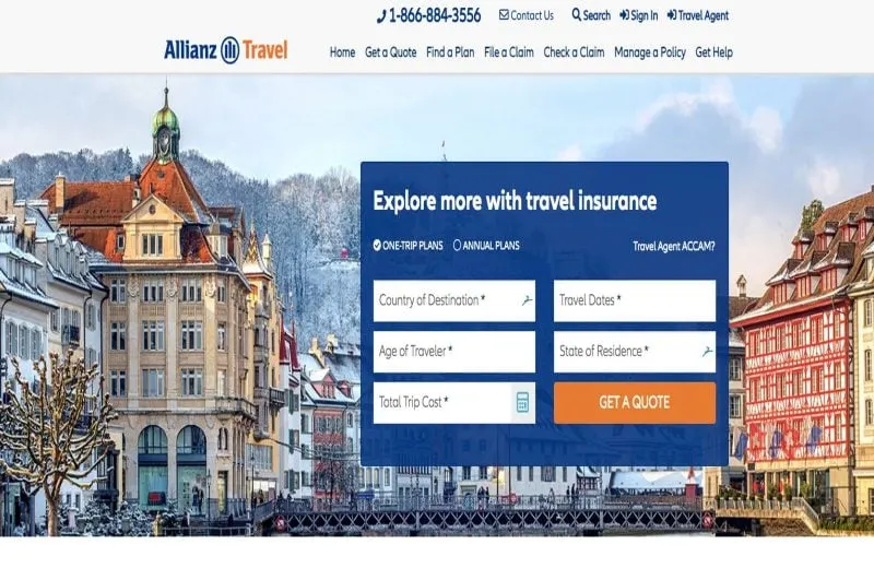 Allianz offers good long trip travel insurance
