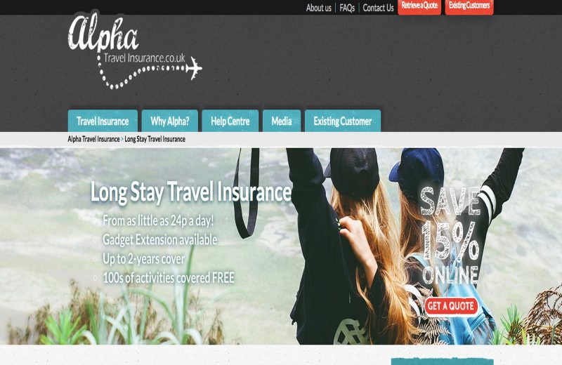 Alpha has great benefits for long term travel insurance plans