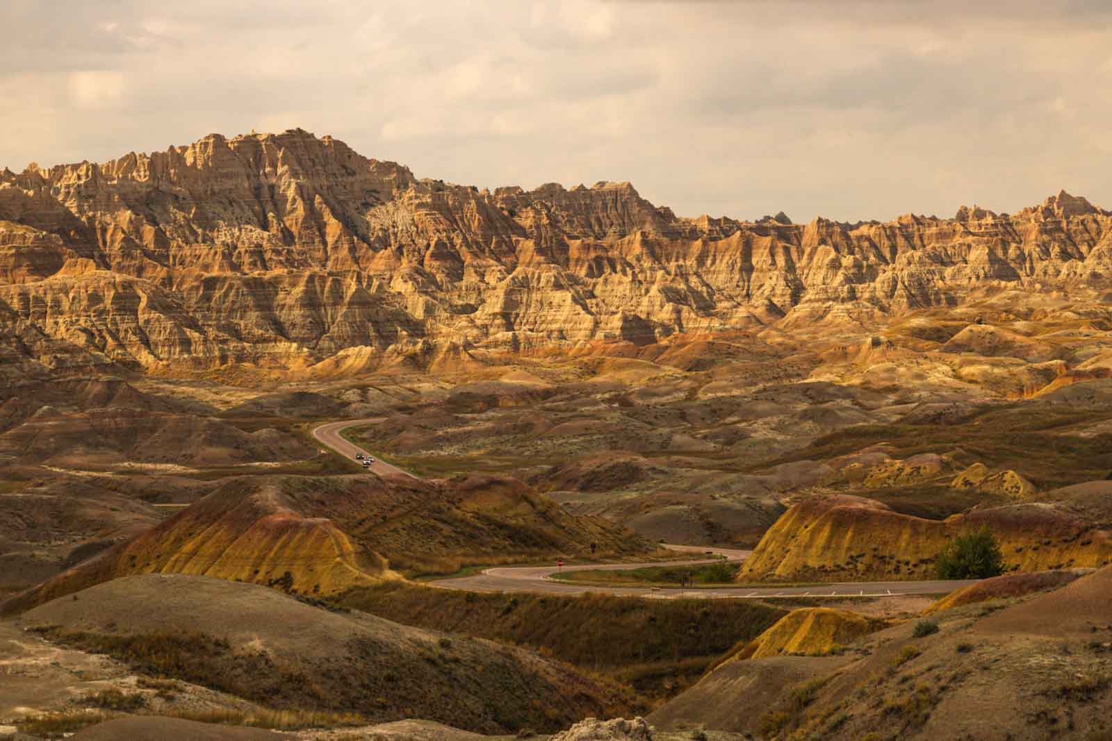 A view of Badlands National Park — an adventurous thing to do near Rapid City